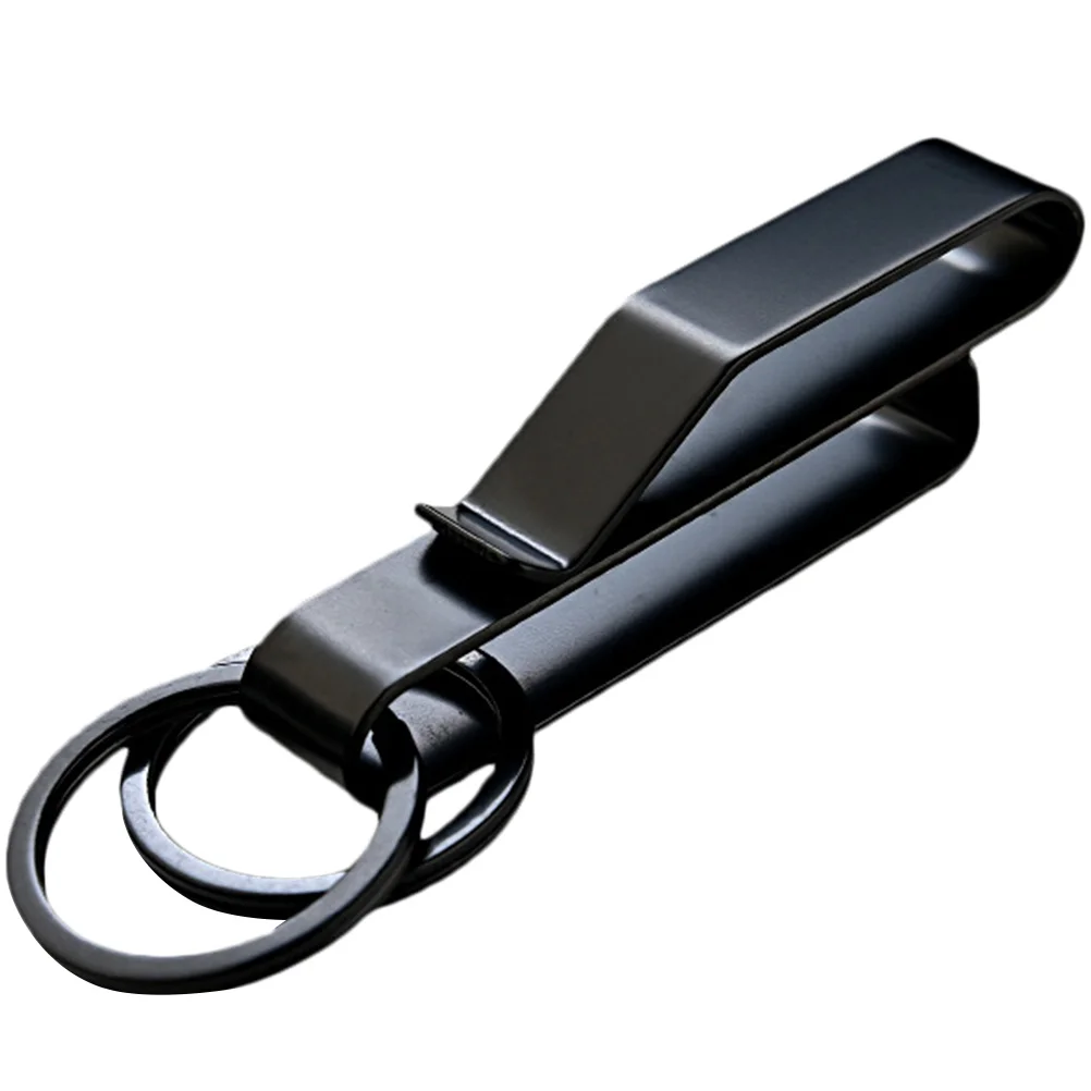 

Key Chain Metal Ring Clip Keyring Men Belt Loop Keychain Quick Release Stainless Steel Tool Holder Man Clips