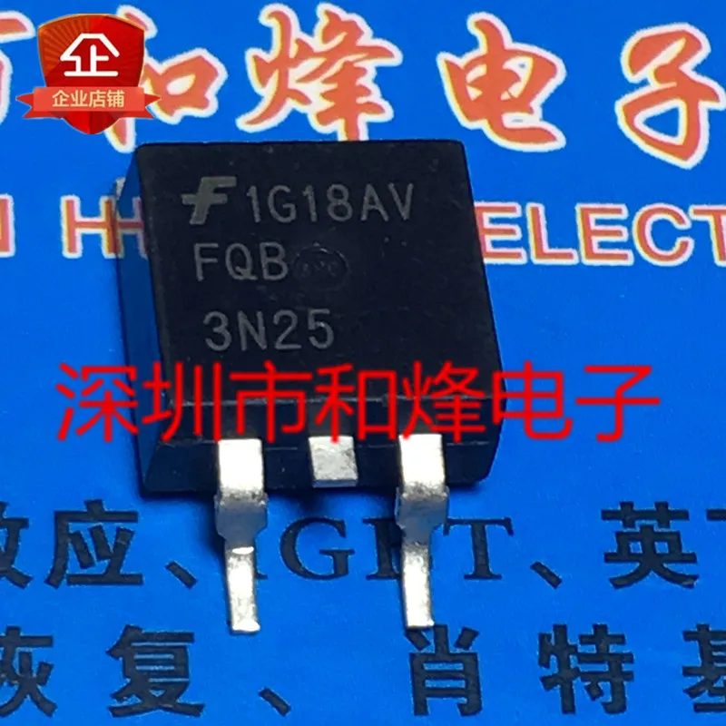 

5 шт.-10 шт., FQB3N25 TO-263 2.8A 250V, новый и оригинальный товар на складе