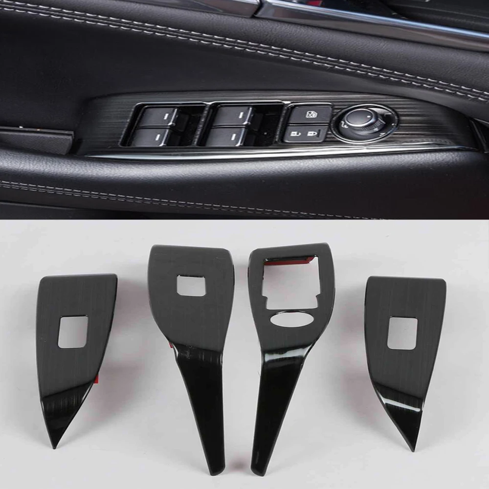 

Interior Car Window Lift Switch Control Panel Frame Cover Trim Bezel For Mazda 6 Mazda6 2019 2020 2021 Door Armrest Panel Frame