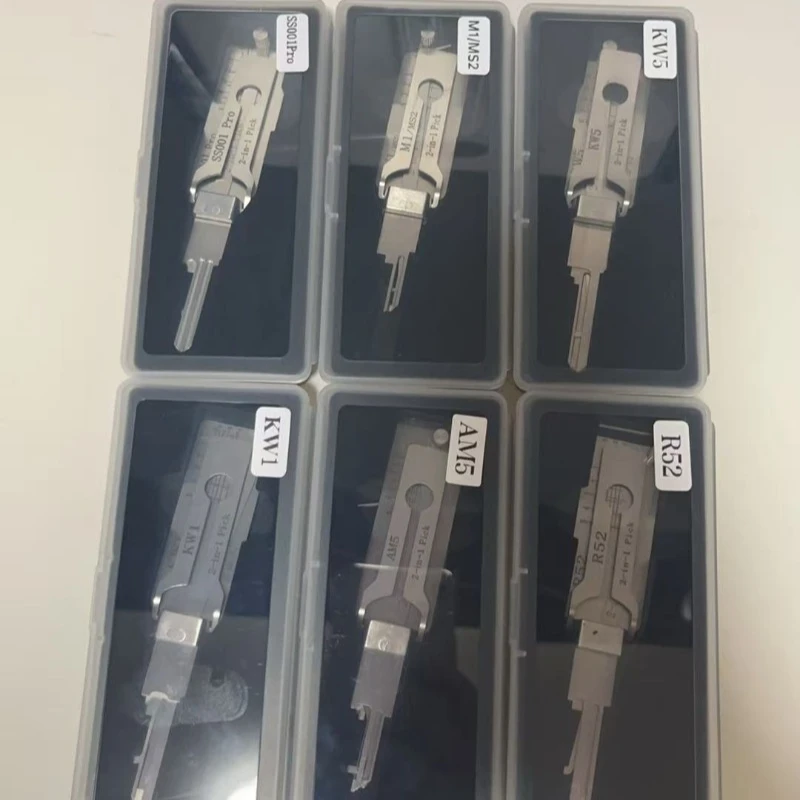 Фото Инструменты Lishi 2-в-1 SS001pro SS002pro KW5 SC1 SC4 SC20 M1/MS2 AM5 TE2 SS002R R52 KW1 для вскрытия гражданских замков и дверей дома №1