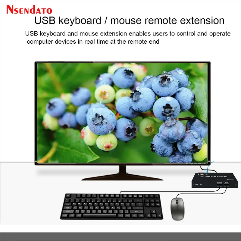 4K 120M HDMI KVM Extender over RJ45 Ethernet Cat5e/6 удлинитель кабеля USB видео передатчик приемник