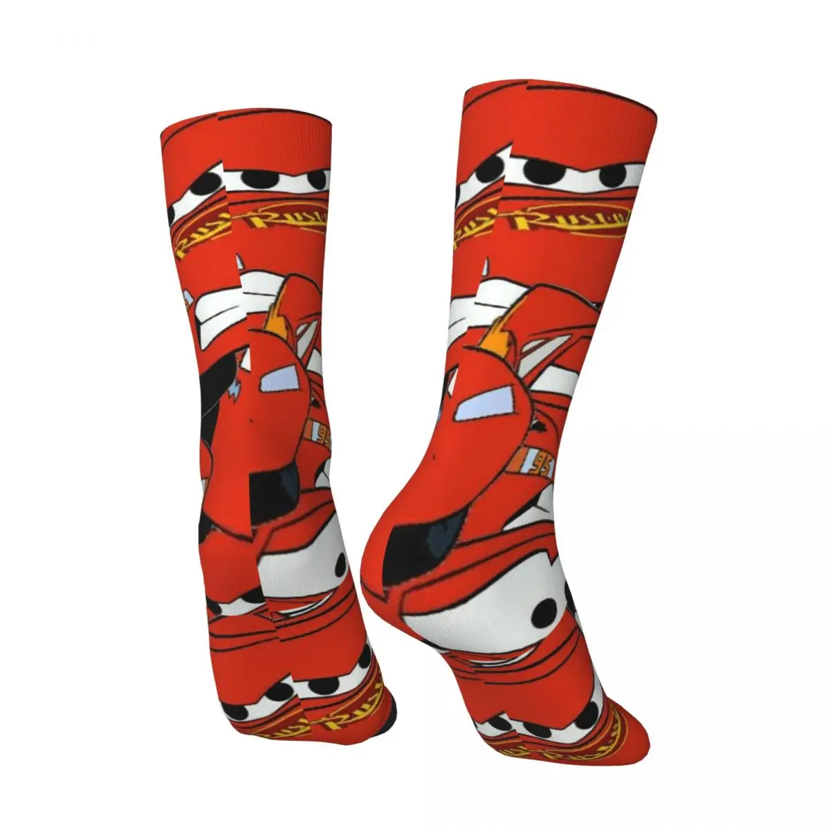 Парные Носки Молния Маккуин чулки с машинками весенние Ретро мягкие дышащие