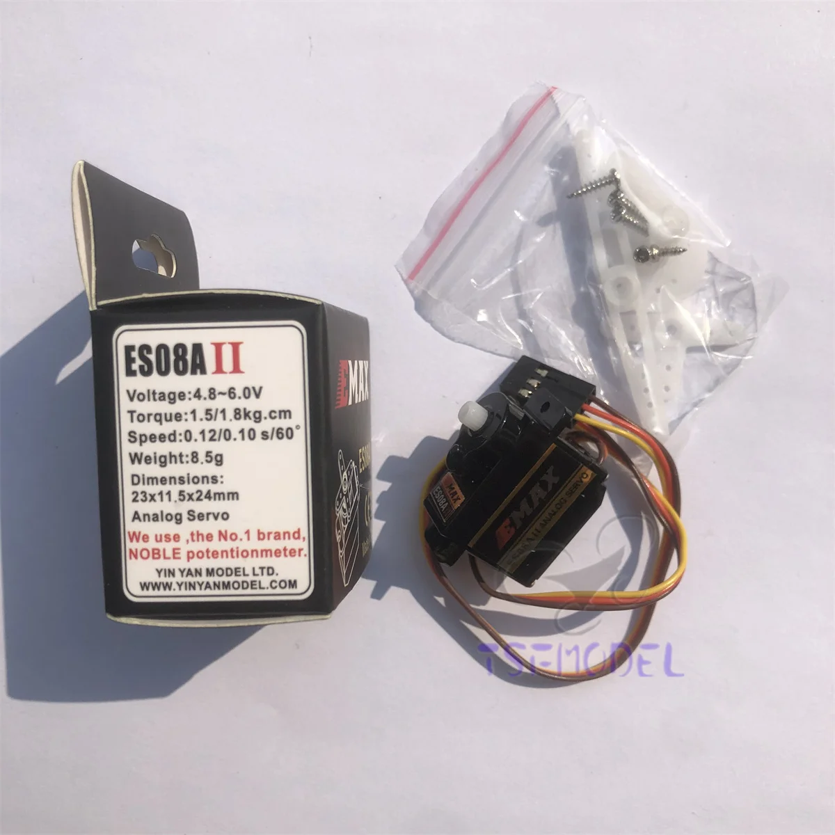 EMAX ES08A II Mini пластиковый Аналоговый сервопривод 1 8 кг. См Крутящий момент для