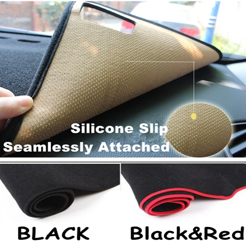 

Sinjayer роскошный мягкий Противоскользящий автомобильный чехол для приборной панели, Внутренний солнцезащитный коврик, коврик для приборной панели, коврик для TOYOTA Sequoia 2008-14