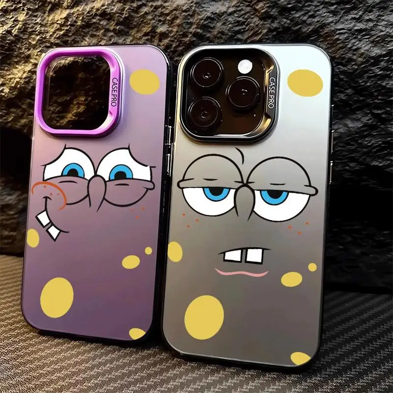 Забавный чехол Губка Бобс для Samsung Galaxy S25 S24 S23 S22 S21 S20 Note20 Ultra Plus FE M31 4G 5G матовая