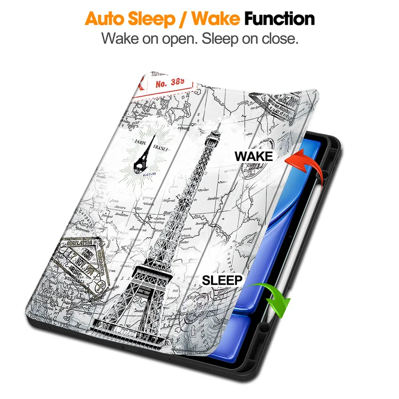 Чехол для iPad Air 2024 искусственная кожа с рисунком защитный чехол 13 дюймов 11 дюйма