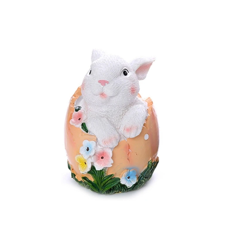 

Easter Bunny Figurine Rabbit Sculpture Bedroom Dormitory Party Decoration