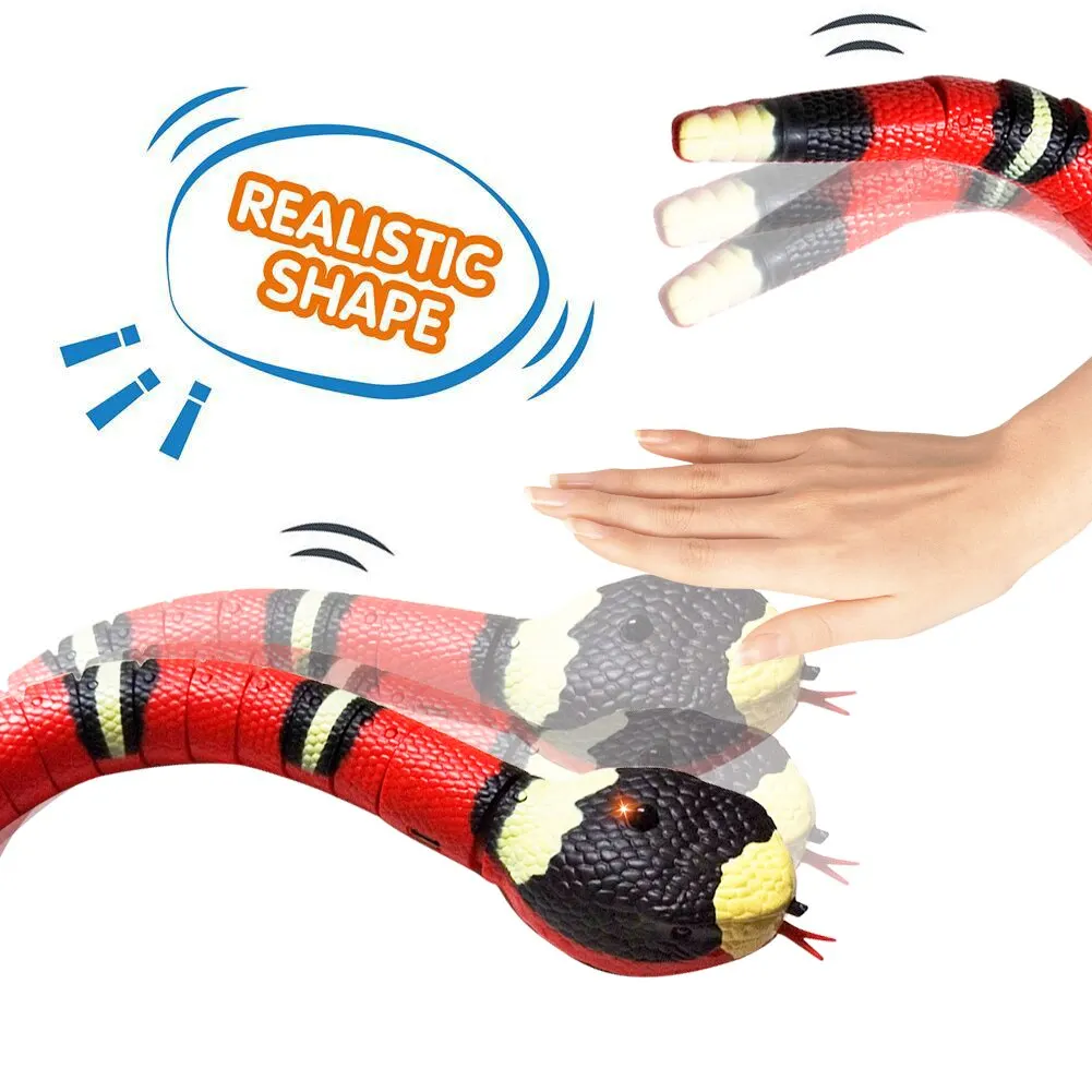 

Automatic Cat Toys Eletronic Snake Interactive Smart Sensing Snake Tease for Cats Dogs Pet Kitten Toys Pet Accessories 2024