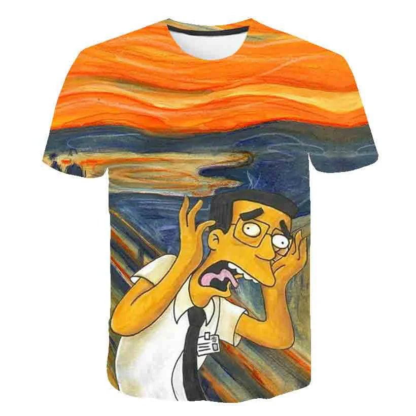 

Cartoon Anime Children's T-Shirt The Sinp-sons Boys Girls Universal Short Sleeve Top Casual Fashion Baby Clothes Kids Tank Tops