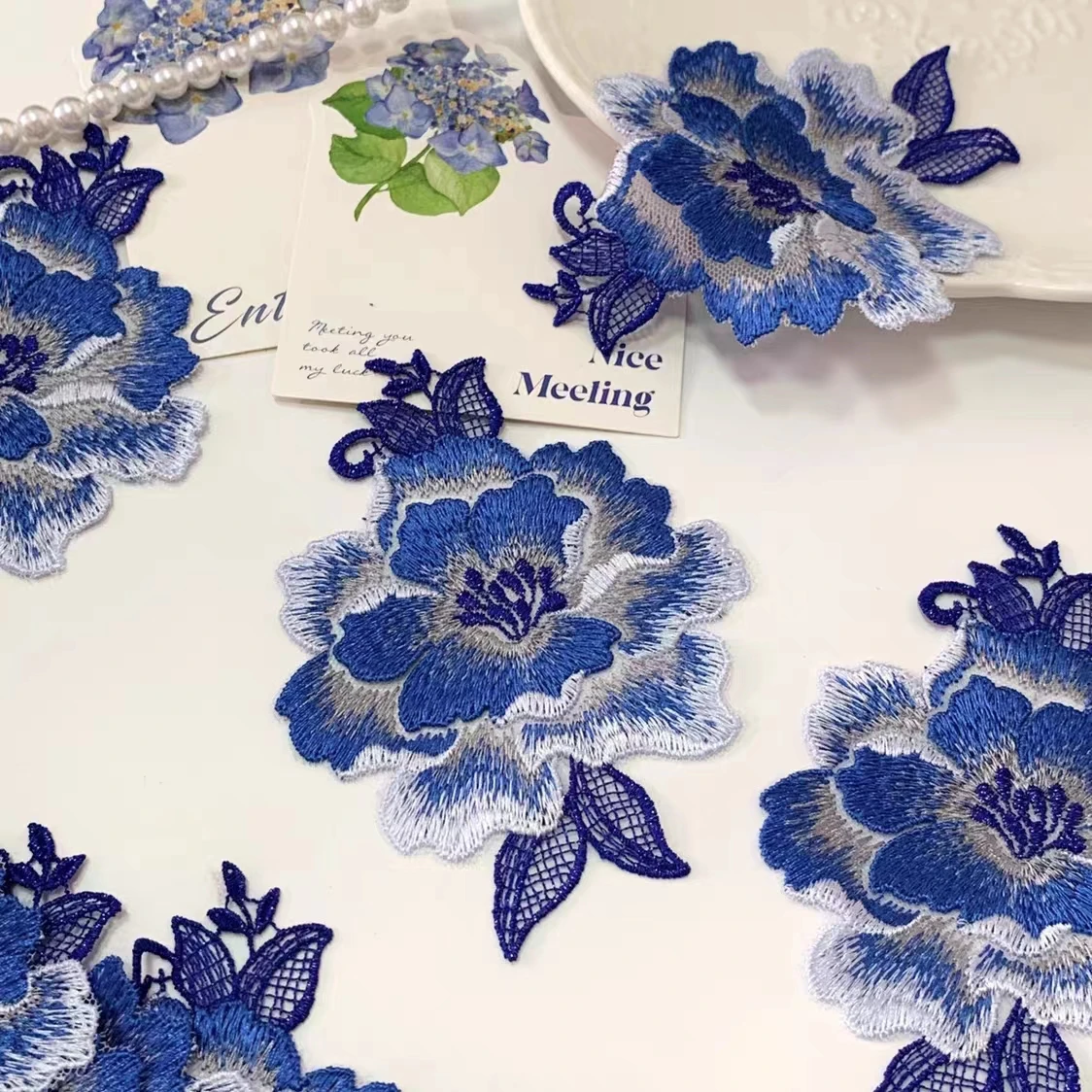 5 шт./партия декоративная Кружевная аппликация 9 5*12 см