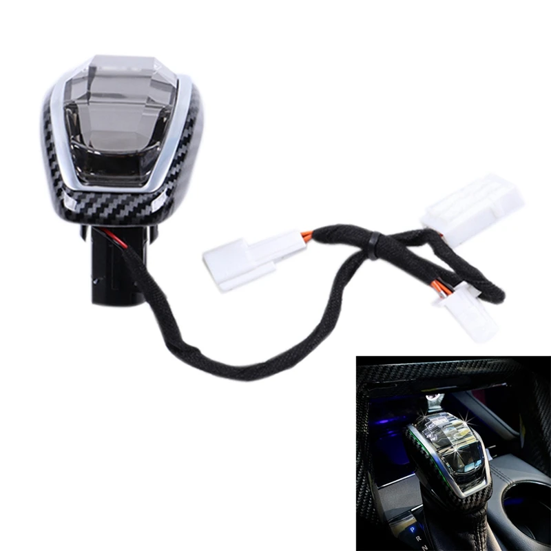 

Car Crystal Handles Automatic Gear Shift Knob Lever Stick Head Protection Cap For Toyota RAV4 Willanda 2020 2021 2022