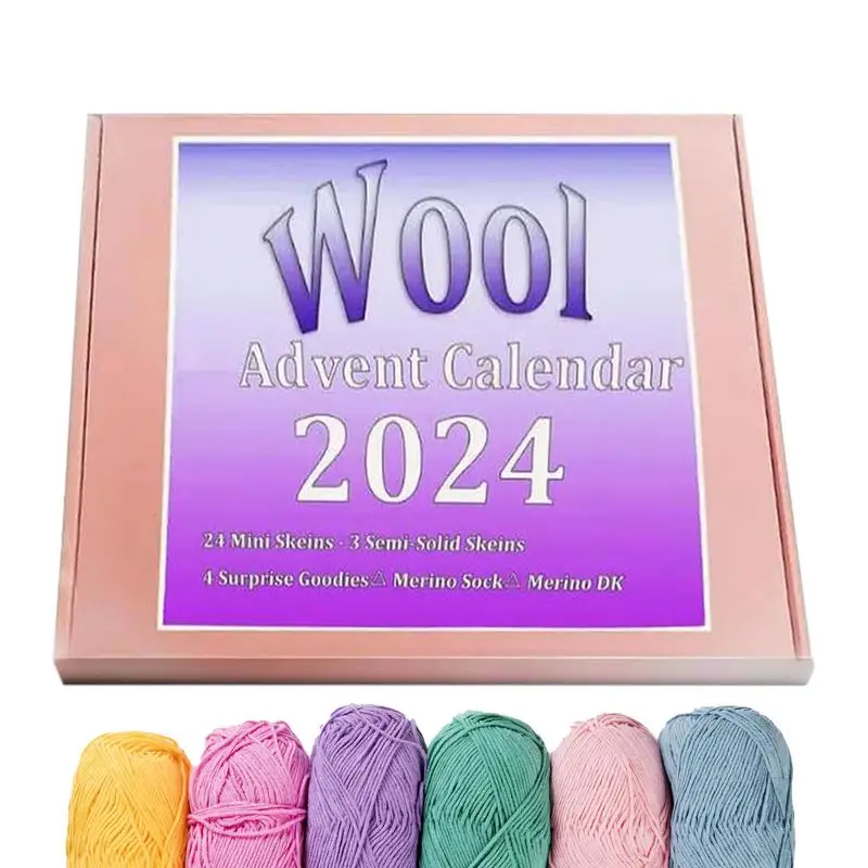 Вязание из шерсти рождественский календарь обратного отсчета изготовление