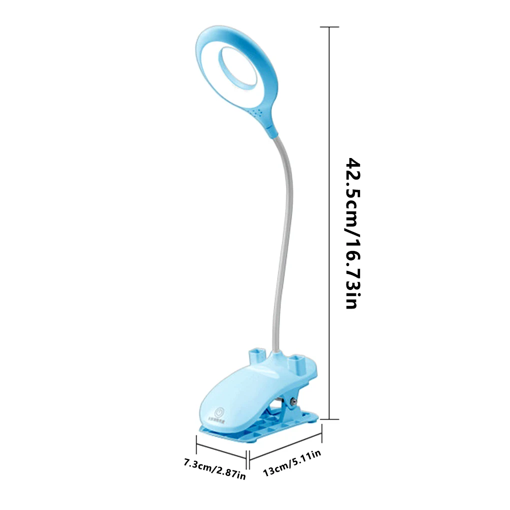 

LED Book Light Dimmable Table Desk Lamp Charging Plug-in Dual-Use Three-Color Temperature Adjustable Reading Learning Table Lamp