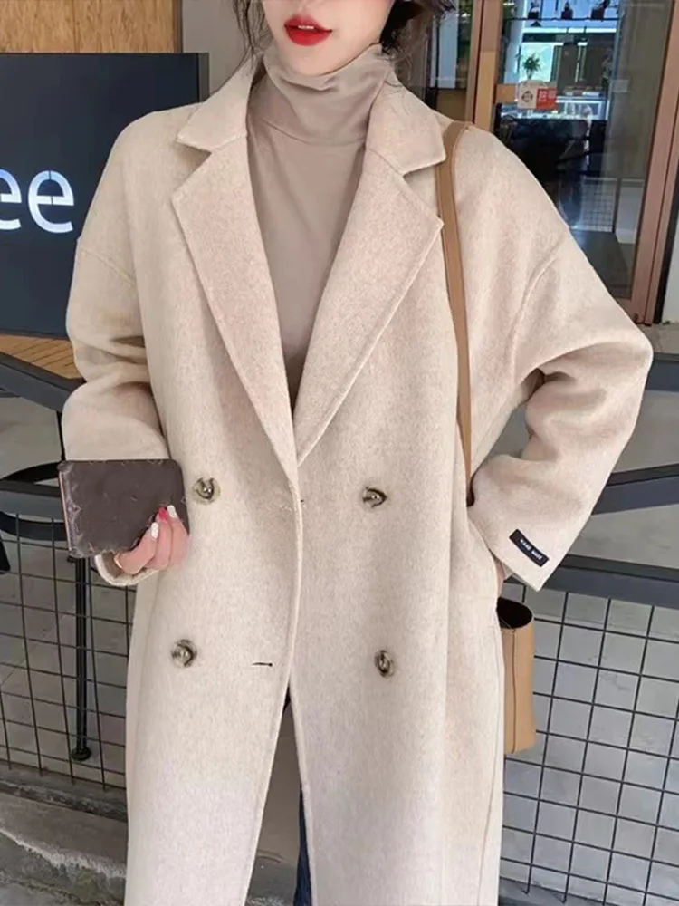 Рисунок 2 - Двустороннее кашемировое Женское пальто средней длины