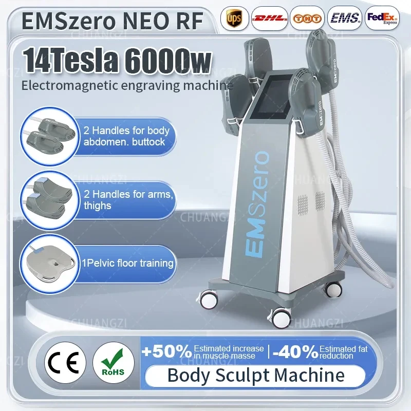 

EMS DLS-EMSLIM Neo 14Tesla 6000W Hi-emt Sculpt Machine Nova Muscle Stimulator Body Shaping Massage Equipment for Salon EMSzero