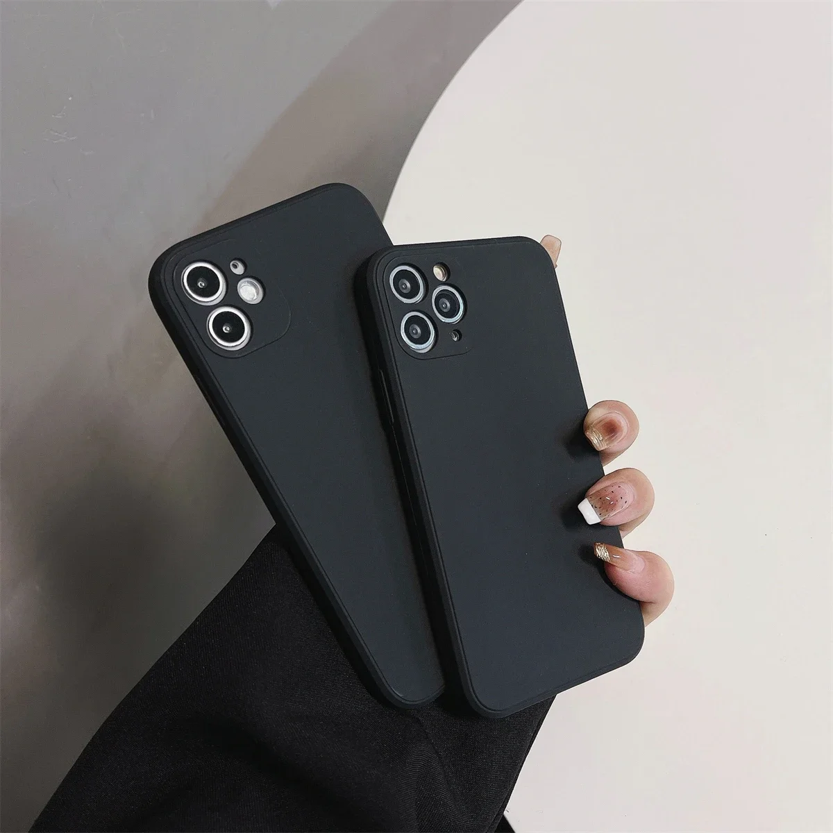 От S-Loewe. Черный мягкий силиконовый чехол для телефона из ТПУ iPhone 11 12 13 14 15 16 Pro Plus Mini