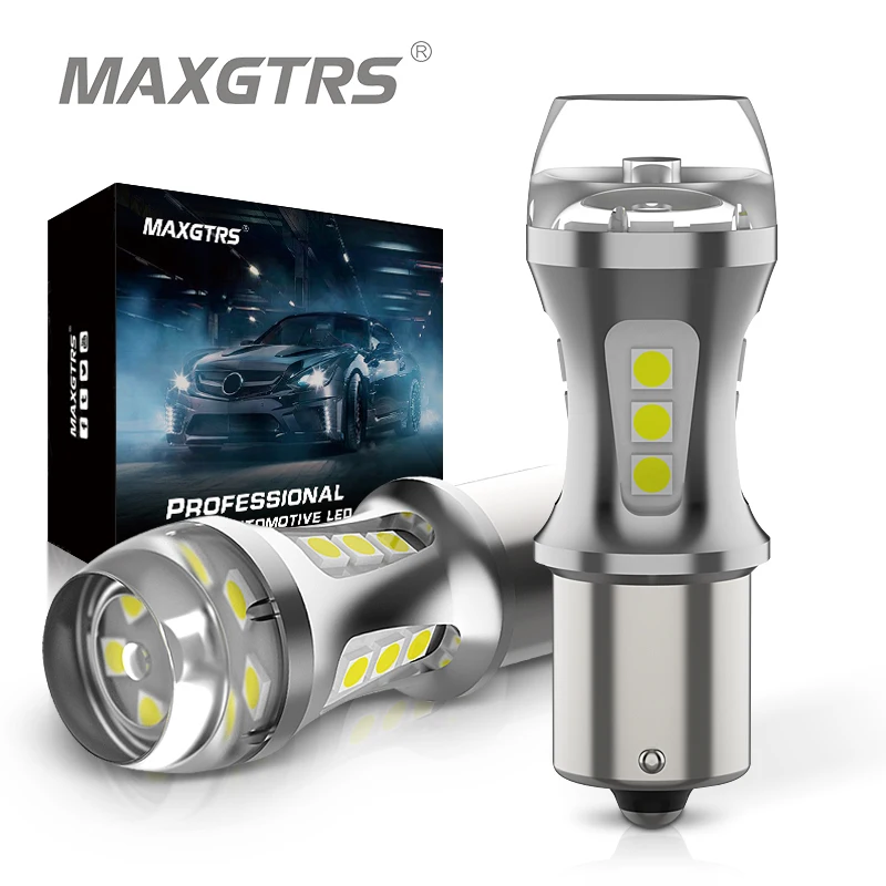 

2x 1200LM MAXGTRS T20 W21W LED 1156 BA15S P21W 7440 7443 W21/5W Автомобильная лампа Canbus Светодиодная лампа Auto DRL Задний указатель поворота 12 В