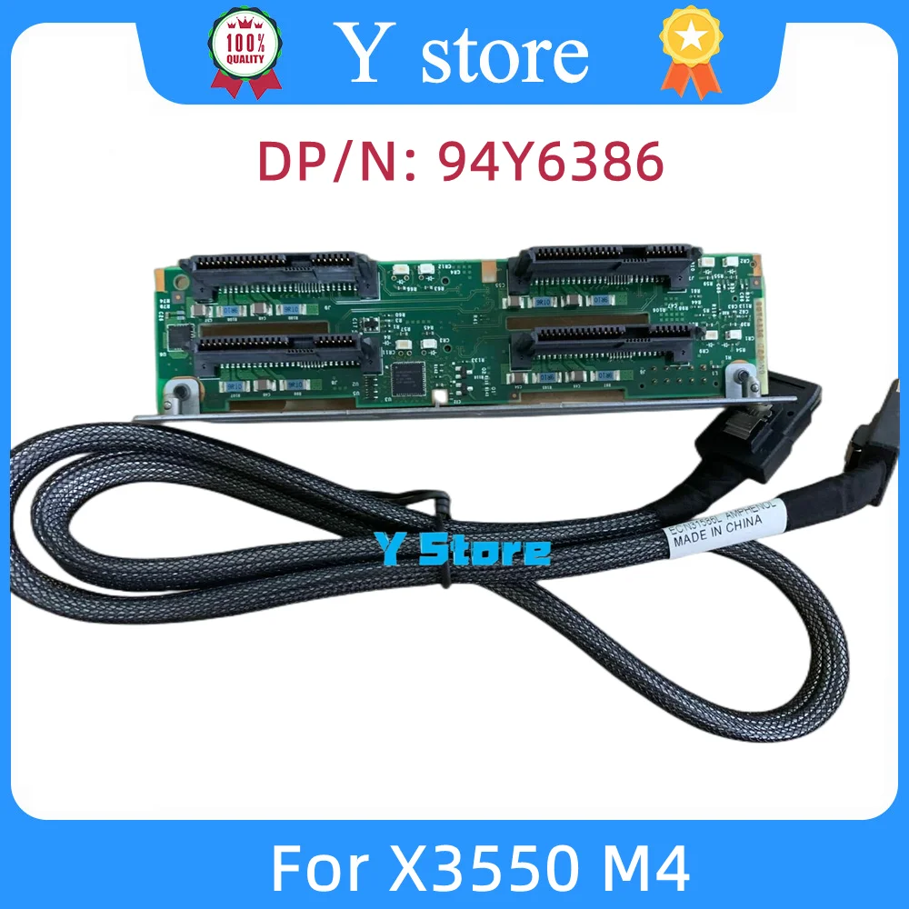 Y Store 81Y6657 94Y7587 94Y6386 46C9091 90Y4336 для IBM X3550 M4 2.5in Hot Swap SAS Backplane протестировано