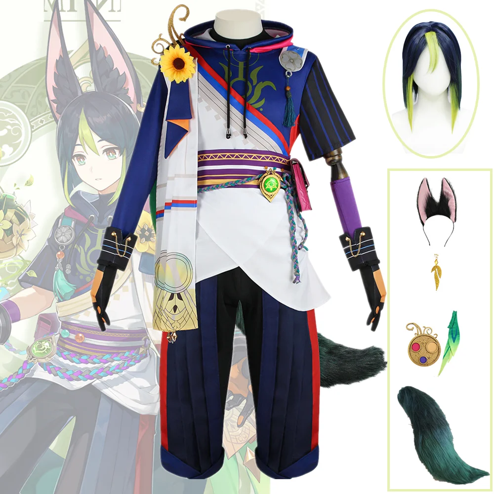 

Genshin Impact Cosplay Tighnari Cosplay Costum Women Man Halloween Costume Female Male Anime Clothes Disfraces Genshin Impact