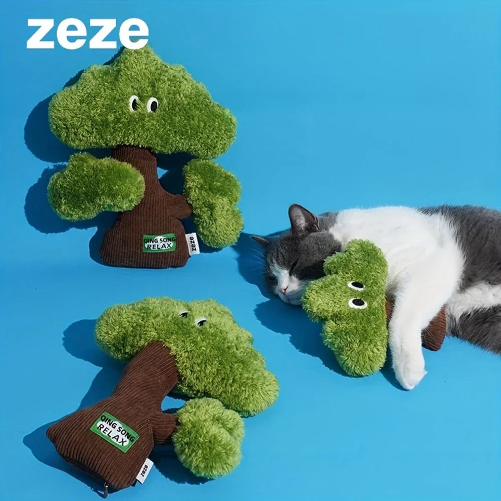 ZEZE Cat Cuddly Toys игрушки в форме кошачьего дерева интерактивные для котят жевания