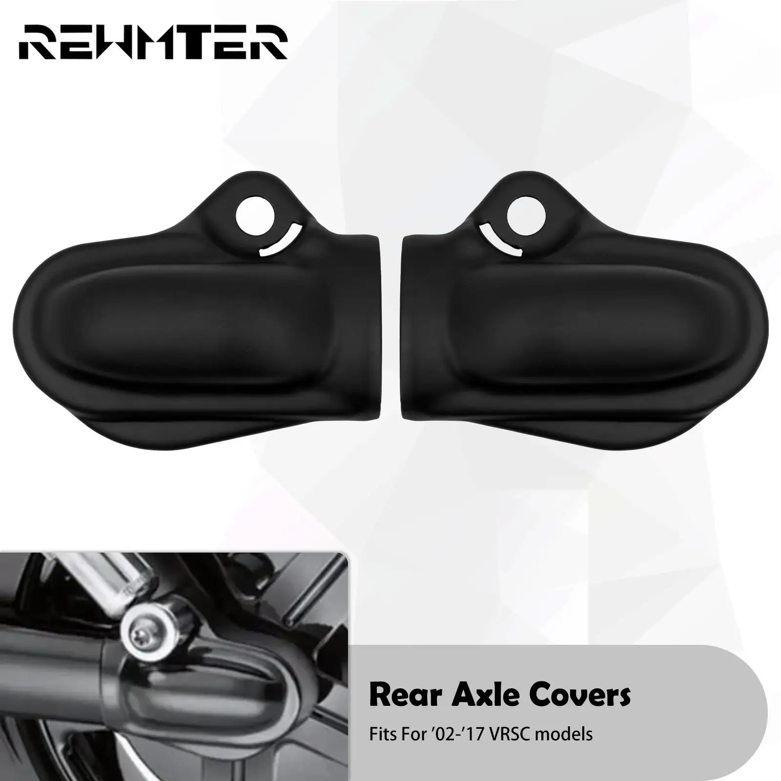 

Motorcycle Rear Axle Covers Wheel Shaft Cap Side Protector Guard Black For Harley V-Rod VRSC Muscle VRSCF VRSCR VRSCAW 2002-2017