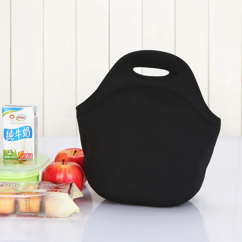 

Портативная неопреновая сумка для ланча, изолированный тоут, сумка-холодильник, контейнер для ужина, пикника, детская школьная сумка для хранения еды