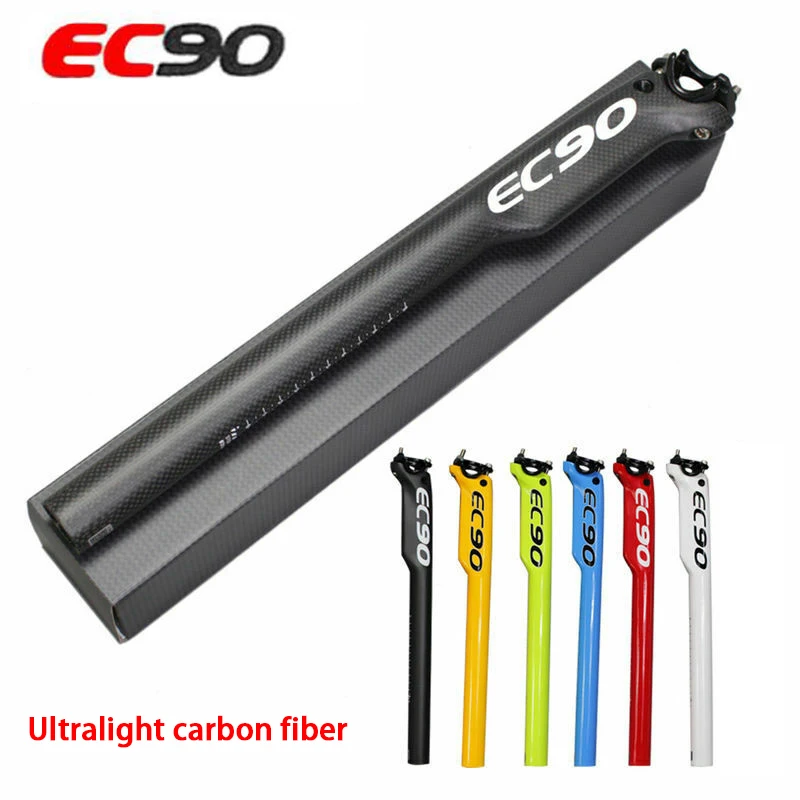 

EC90 Full Carbon MTB Bicycle Seatpost Seat Tube Mountain Road Bikes Seat Tube 27.2/30.8/31.6*350/400mm Cycling Seatposts Clamp