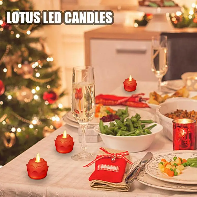 Светодиодный светильник для чайной свечи светодиодный беспламенный 12 шт.