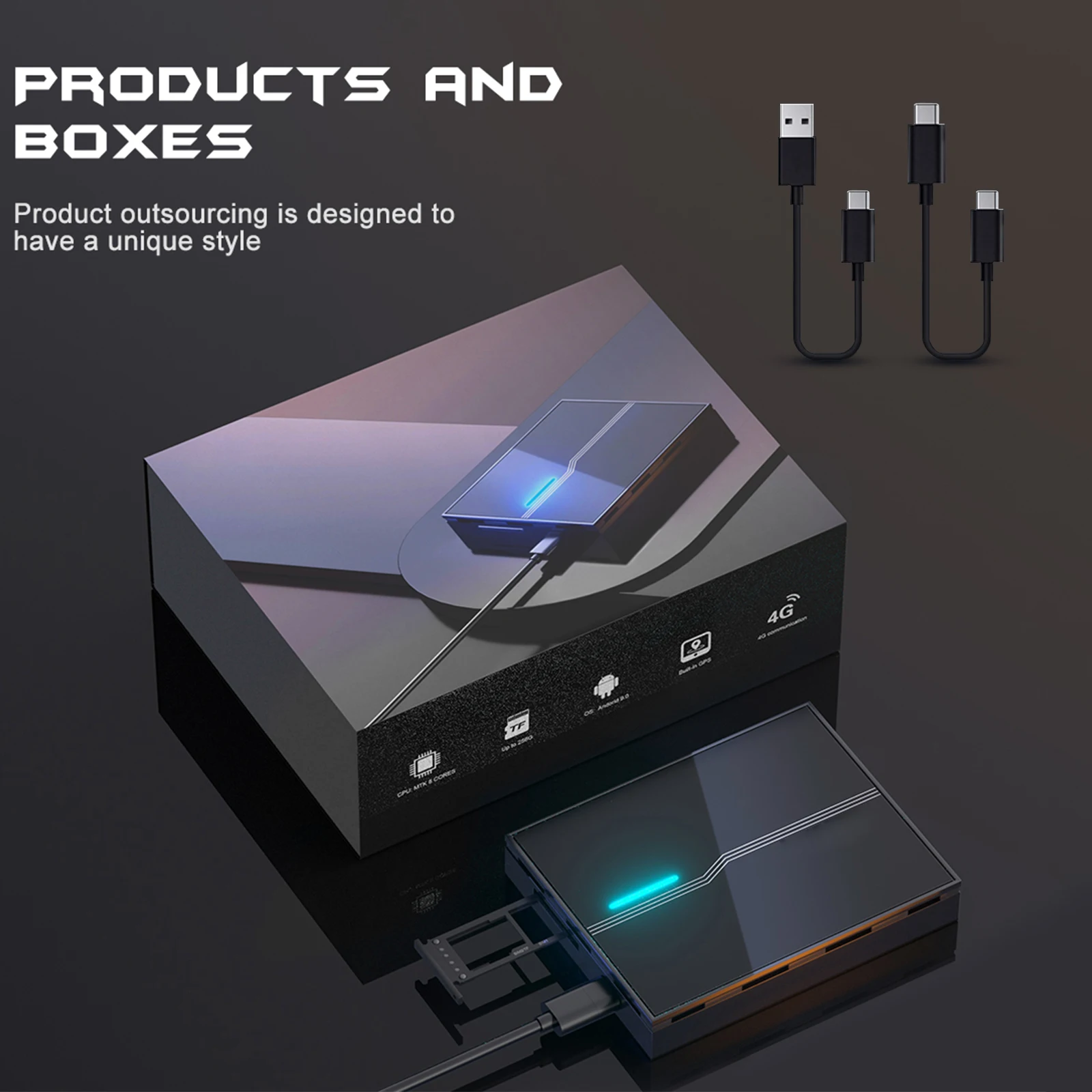 

Wireless CarPlay Ai Box Android 9 Car Play 4+64G Android Auto Multimedia Netflix/YouTube/TikTok for Car with Wired CarPlay