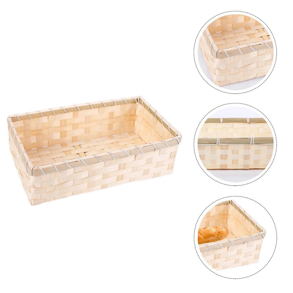 

Basket Storage Fruit Wicker Woven Portablebasketskeyorganizer Bread Vegetable Seaweedwillow