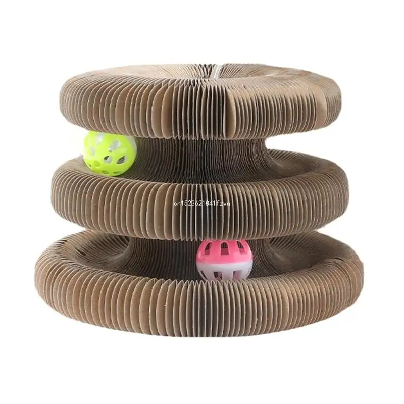 

3 in 1 Corrugated Cardboard for Cat Scratchers Organ Shape Transforming Toy Dropship