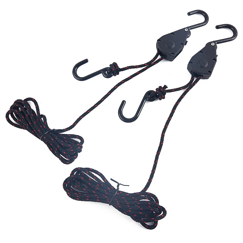 And Canoe Boat Bow Stern Rope Lock Tie Down Strap Adjustable Rope Hanger