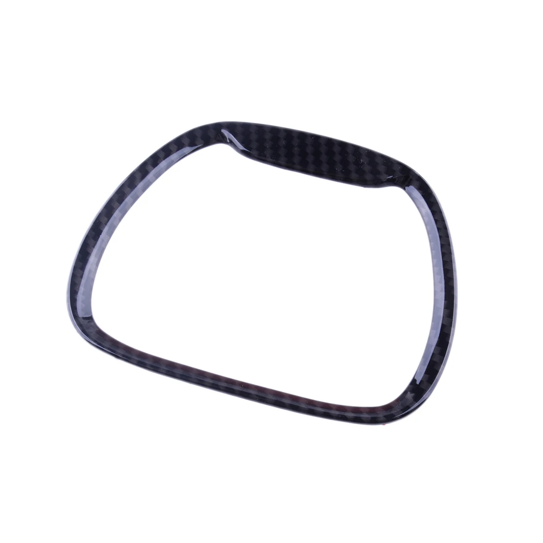 Черное углеродное волокно Стильный ABS центральное кольцо рулевого колеса чехол