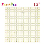 Лоскутная линейка 15*15 дюймов, инструменты для стеганого одеяла, ручной инструмент сделай сам, прозрачная акриловая стеганая линейка, Большая квадратная швейная линейка, толщина 3 мм