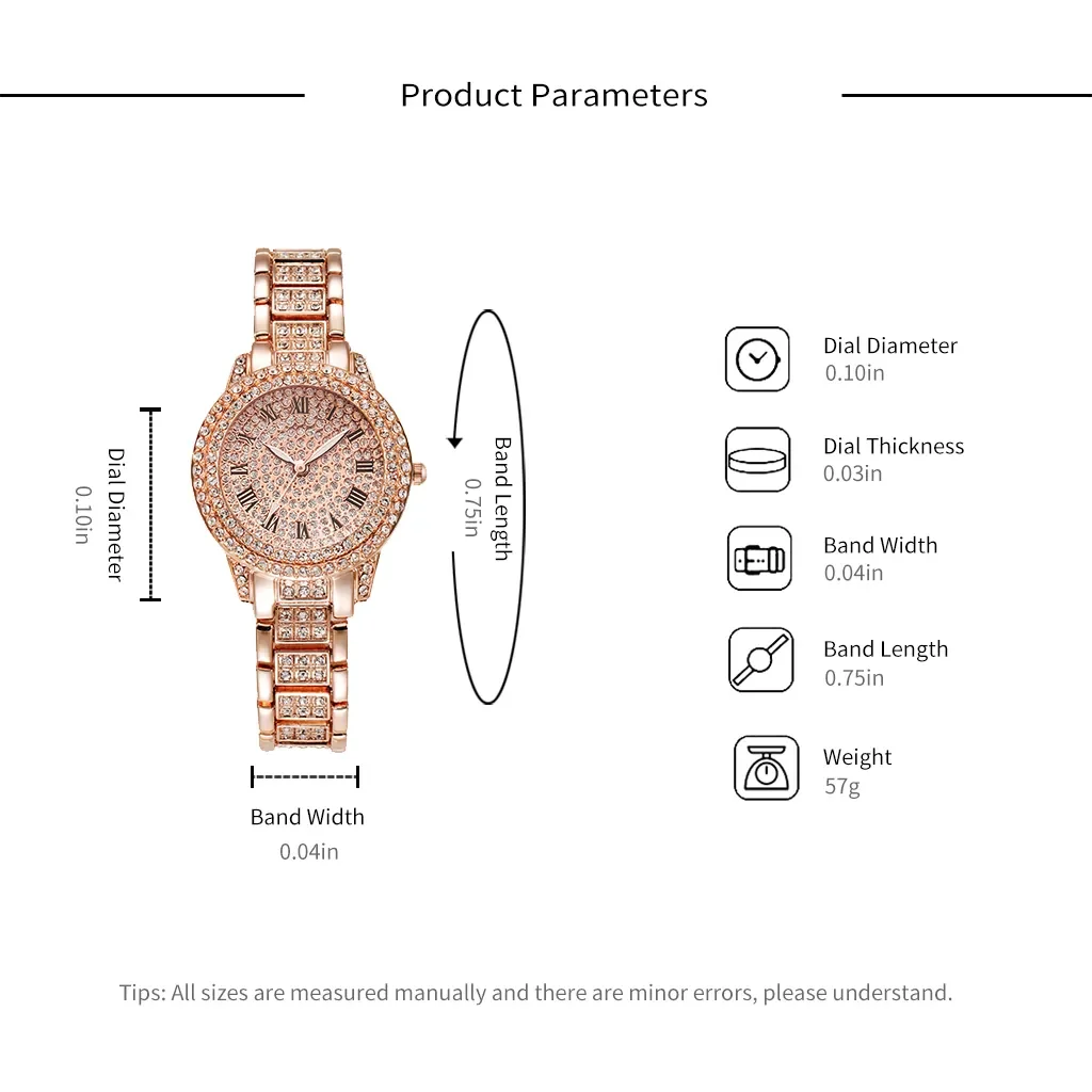 Women Watches Gold Watch Ladies Wrist Watches Luxury Brand Rhinestone Women's Bracelet Watches Female Relogio Feminino