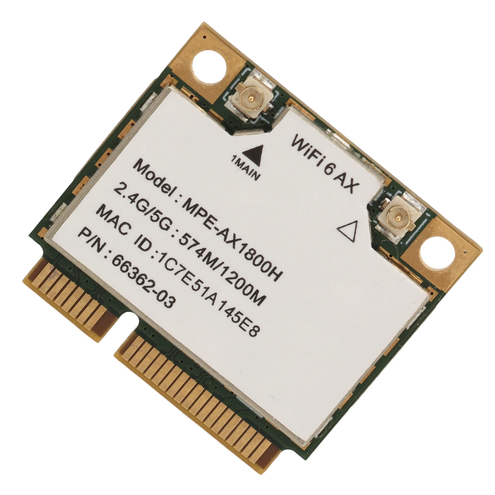 Фото AX1800H Wi-Fi 6 карта 2,4 ГГц 5 ГГц двухдиапазонный Bluetooth 5,2 мини-интерфейс PCIE WiFi-адаптер для Windows 10 11 для Linux №3