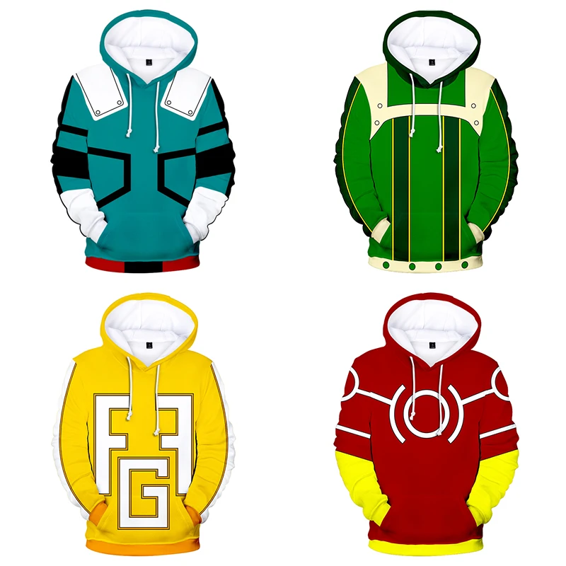 

Толстовка с капюшоном и длинным рукавом для мужчин и женщин, модный костюм в стиле японского аниме для косплея 3D, пуловер, свитшот с капюшоно...