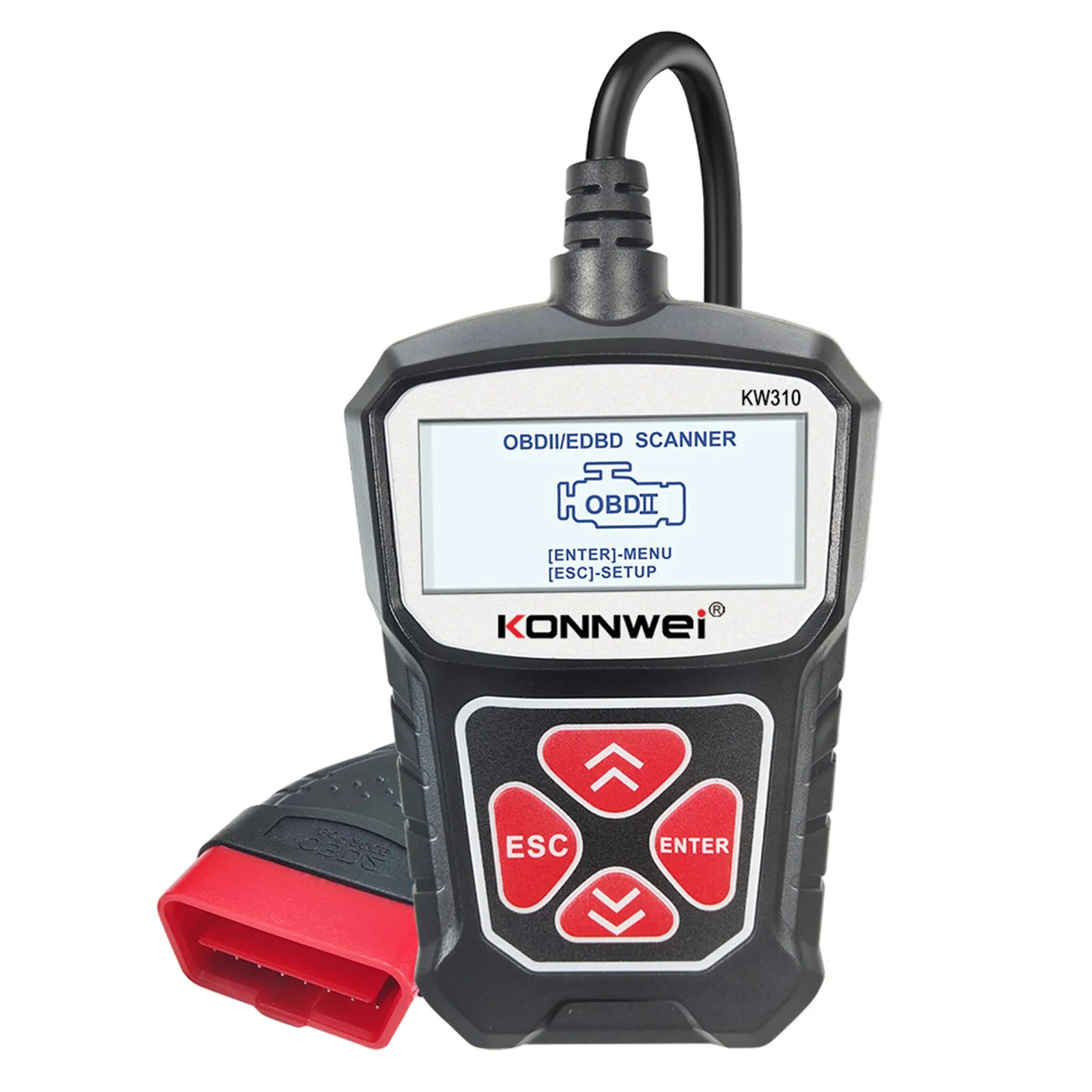 

Reader Engine OBDII Vehicle Diagnosis Scanner Code KW310 Diagnostic Car Scanner