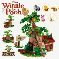 disney winnie the pooh tree house bear building blocks bricks toys for kids children birthday gifts