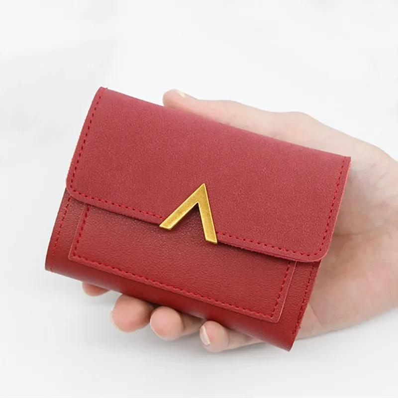 Women's Wallet Short Women Coin Purse Wallets Card Holder Ladies Small Wallet Female Hasp Mini Clutch Girl Money Bag
