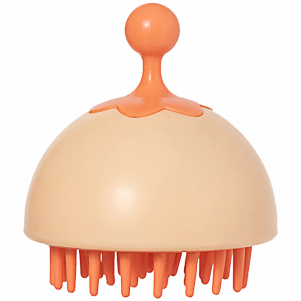 

Щетка для волос для душа, щетка для сухого тела, силиконовый чистящий ручной массажер для кожи головы, гребень для шампуня