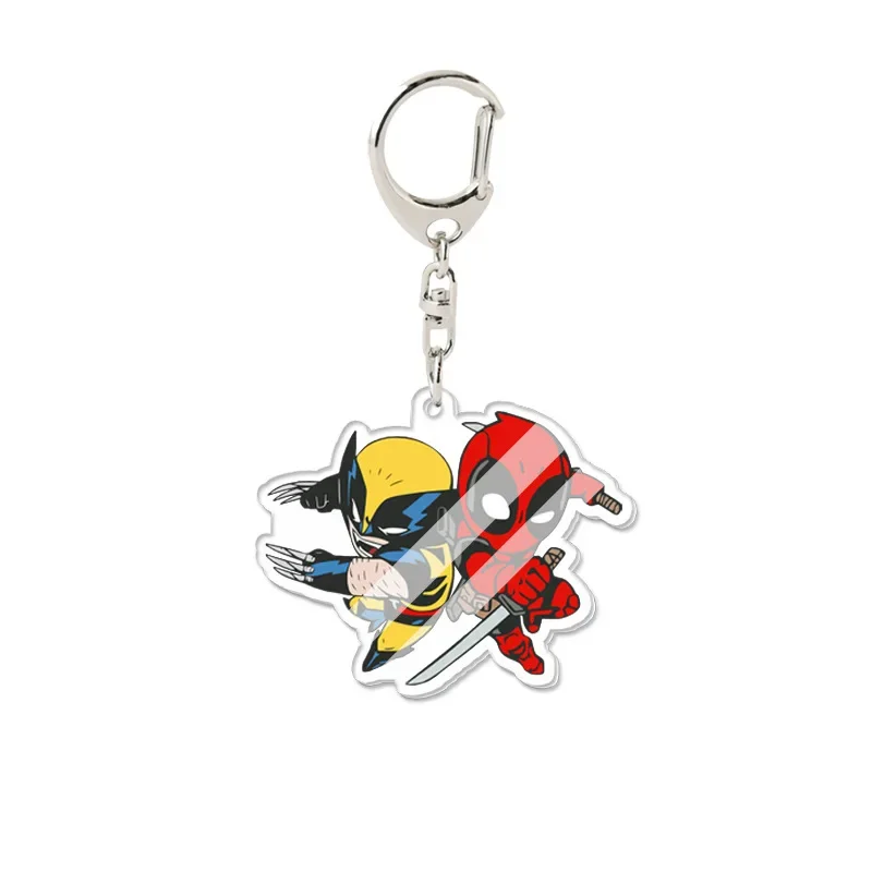 Новинка акриловый брелок Росомаха дэдпулс мультяшный аниме кулон в форме сумки