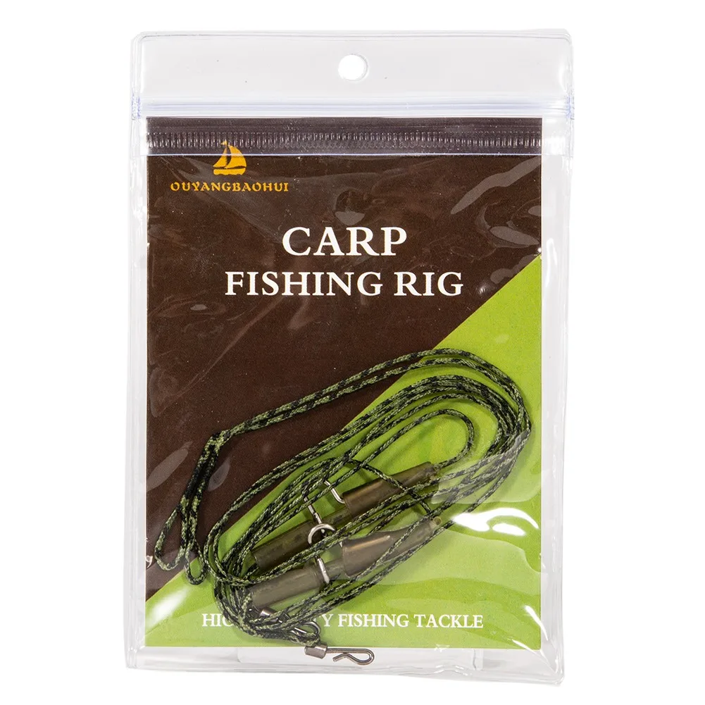 

Line Leadcore Leader Pack Ready Tied Chod Helicopter Rigs Set 2 Piece 2pcs Carp Braided Green Lead Core Leader
