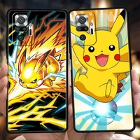 japanese anime pokemon pikachu phone case for redmi note 10 11 pro k40 gaming 11t 9t 7 8 8t 9 8a 9a 9c 9s pro shockproof shell