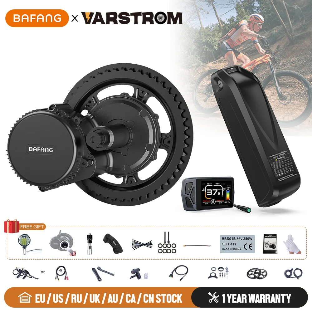 

Bafang 48V 750W Mid Drive Motor BBS02B BBS02 Ebike Conversion Kit Electric Bicycle Engine 20Ah 13Ah Bike Downtube Battery Kits