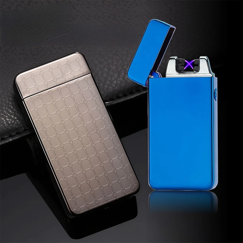

Plasma Arc USB Rechargeable Electric Lighter Windproof Cigarette Lighters Smoking Accessories Cool Electronic Gadgets Men Gifts