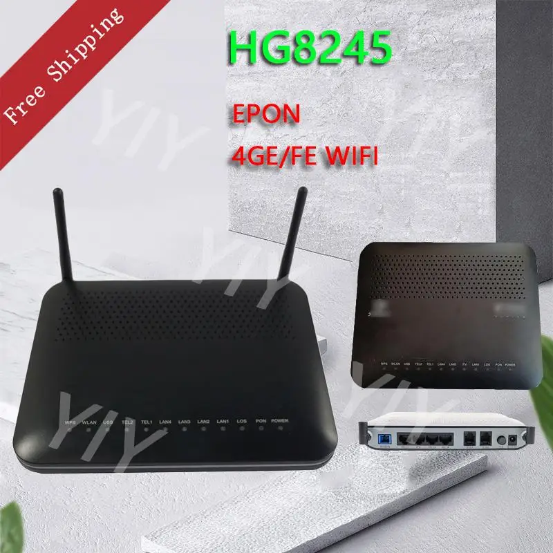 

5PCS HG8245 EPON GPON 4FE 4GE +WIFI +2Tel USB ONU OLT Second-hand Products Optical Network Terminal No Power Adapter