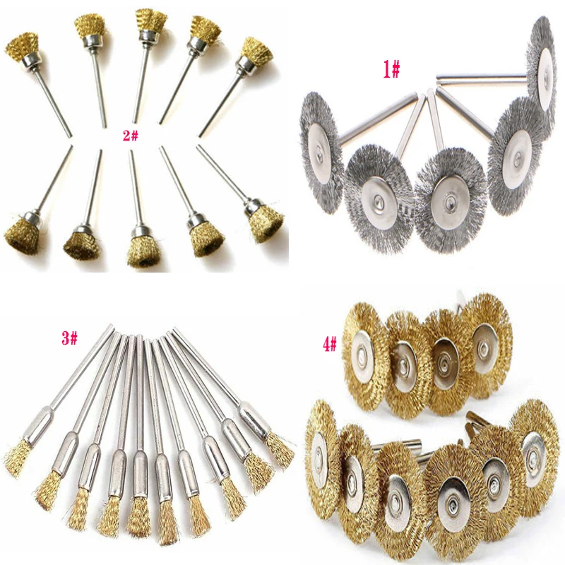 10 pcs 18mm/20mm/22mm/25mm/40mm Wire Pencil Brush Wheel , Fo