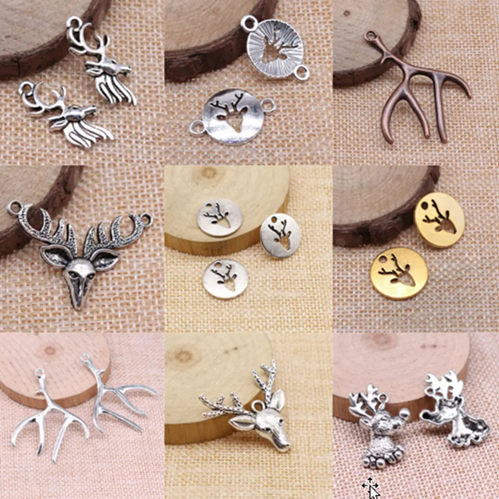 

Antlers Charms For Jewelry Making DIY Pendants For Gift Bulk