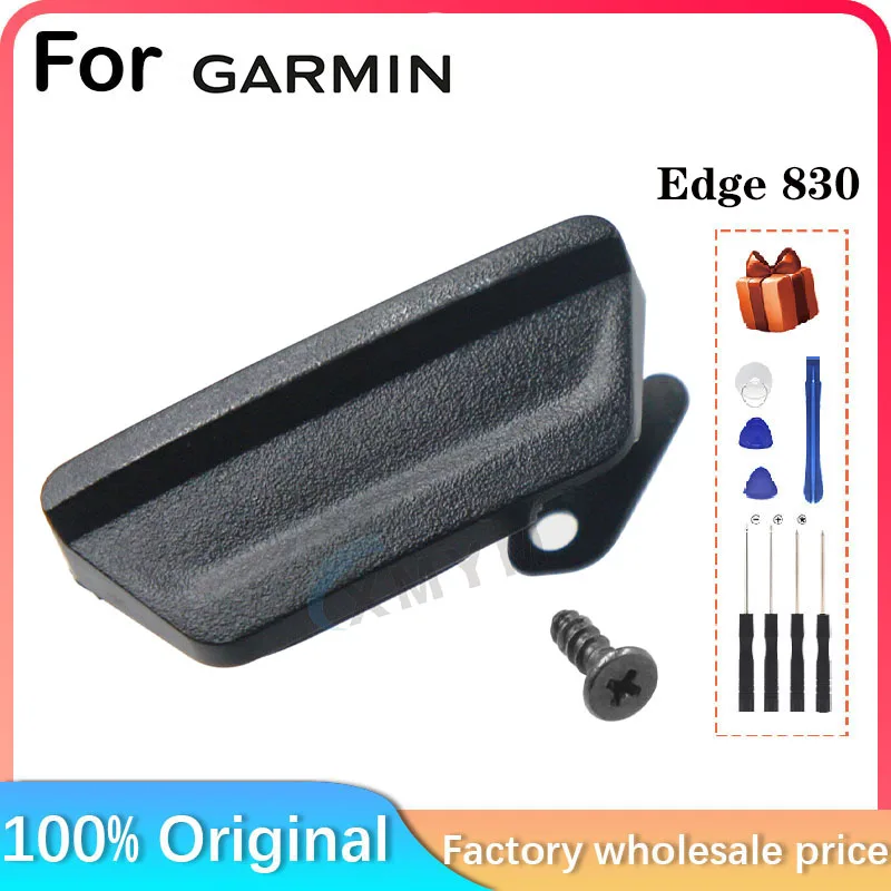 Фото Для Garmin Edge 830 Bicycle Smart Touch GPS Yardstick Нижняя пылезащитная заглушка Резиновая крышка USB-порта с винтами Замена деталей №2
